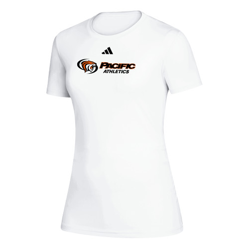  Adidas Womens White Creator Performance Tee - ADIDAS Pacific Athletics
