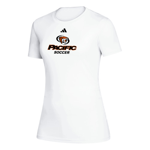  Adidas Womens White Creator Performance Tee - ADIDAS Pacific Soccer