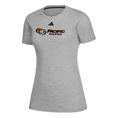  Adidas Womens Medium Heather Grey Creator Performance  Tee - ADIDAS Pacific Athletics