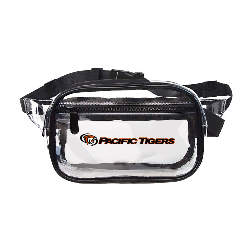  Clear Fanny Pack - Tiger Head Pacific Tiigers Flat