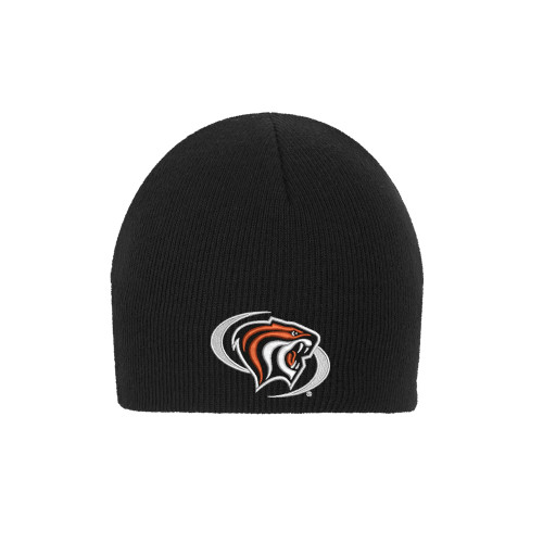  Black Knit Beanie - Pacific Powercat Primary Mark
