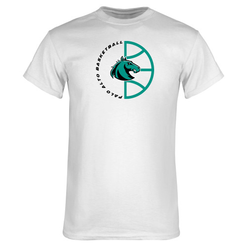 White T Shirt - Palo Alto College Basketball