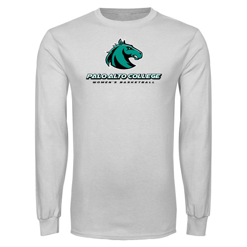  White Long Sleeve T Shirt - Womens Basketball