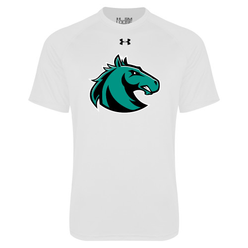  Under Armour White Tech Tee - Athletic Palomino