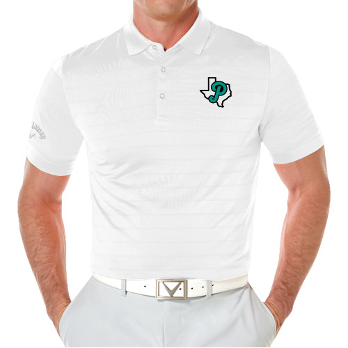  Callaway White Opti Vent Polo - Script P Texas