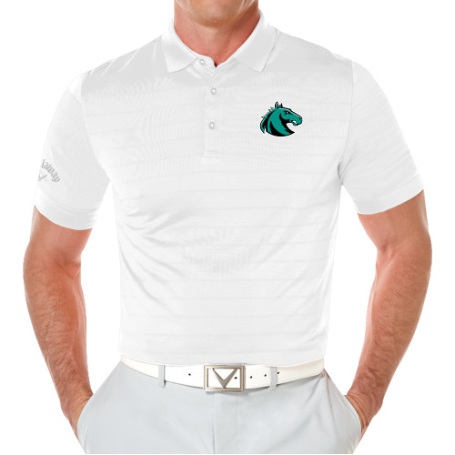  Callaway White Opti Vent Polo - Athletic Palomino