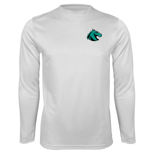  White Performance Long Sleeve Shirt - Athletic Palomino