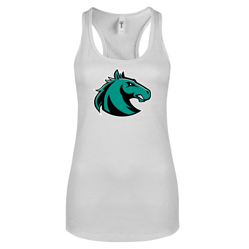  Next Level Racerback Tank White - Athletic Palomino