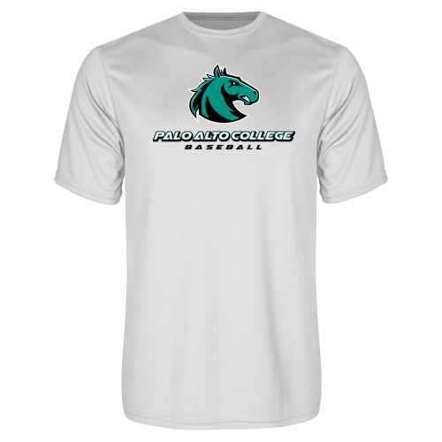 White Performance Tee - Baseball