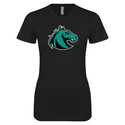  Next Level Womens Black Boyfriend Tee - Athletic Palomino