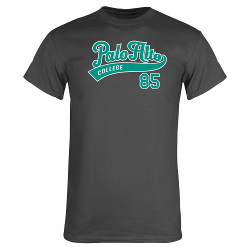  Charcoal T Shirt - Palo Alto College Script 85
