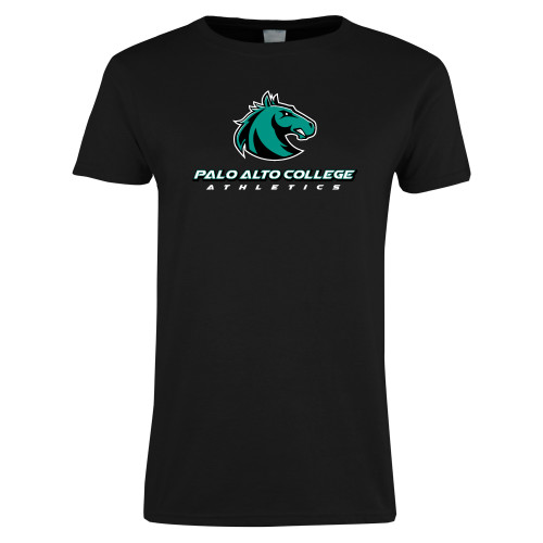  Womens Black Short Sleeve Tee - Athletics