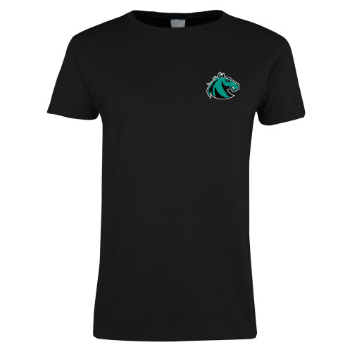  Womens Black Short Sleeve Tee - Athletic Palomino