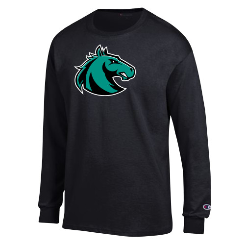  Champion Black Long Sleeve T Shirt - Athletic Palomino