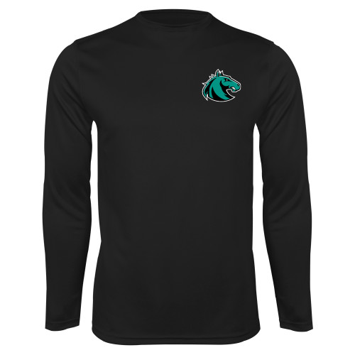  Black Performance Long Sleeve Shirt - Athletic Palomino