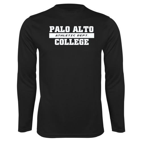  Black Performance Long Sleeve Shirt - Palo Alto College Athletic Dept.