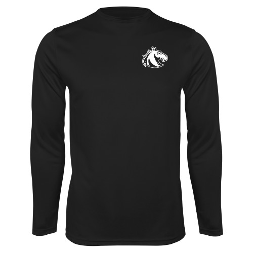  Black Performance Long Sleeve Shirt - Athletic Palomino