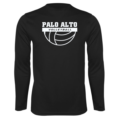  Black Performance Long Sleeve Shirt - Palo Alto Volleyball