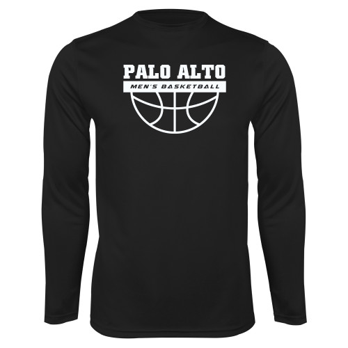  Black Performance Long Sleeve Shirt - Palo Alto Mens Basketball