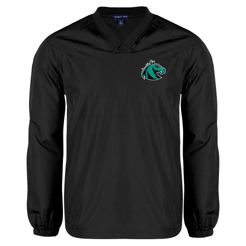 Palo Alto College Black V Neck Raglan Windshirt