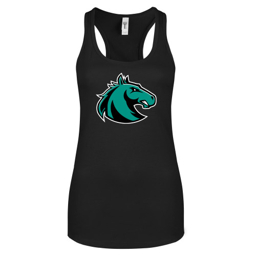  Next Level Womens Black Racerback Tank  - Athletic Palomino