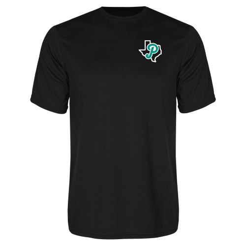  Black Performance Tee - Script P Texas
