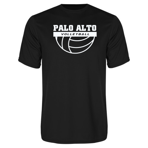  Black Performance Tee - Palo Alto Volleyball