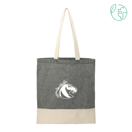  Split Recycled Black Cotton Twill Convention Tote - Athletic Palomino
