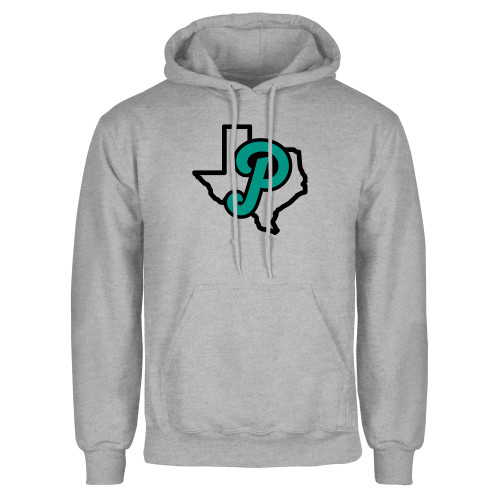 Grey Fleece Hoodie - Script P Texas