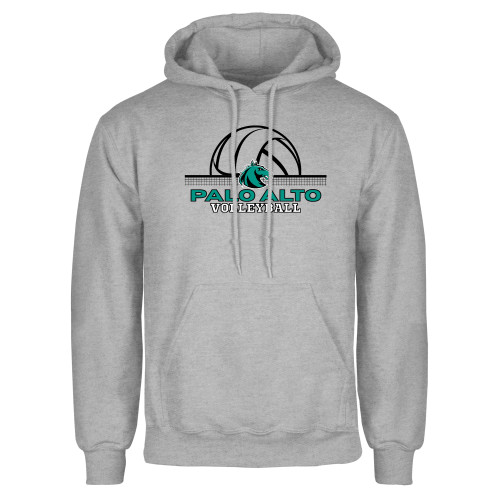  Grey Fleece Hoodie - Palo Alto College Volleyball