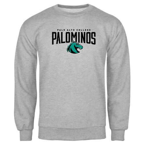  Grey Fleece Crew - Palo Alto College Palominos