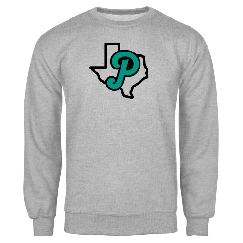  Grey Fleece Crew - Script P Texas