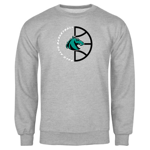 Grey Fleece Crew - Palo Alto College Basketball