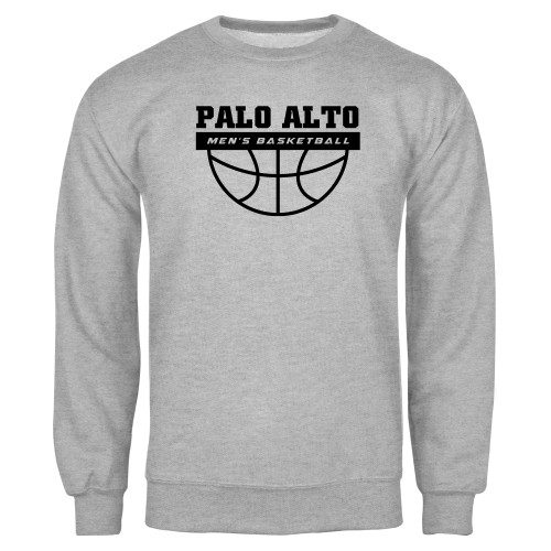  Grey Fleece Crew - Palo Alto Mens Basketball