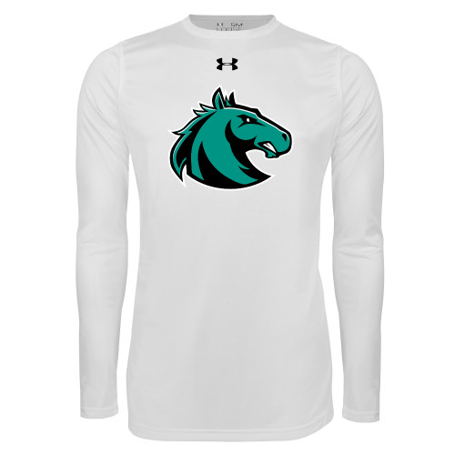  Under Armour White Long Sleeve Tech Tee - Athletic Palomino