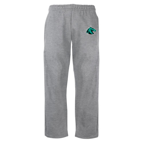  Grey Fleece Open Bottom Pant - Athletic Palomino