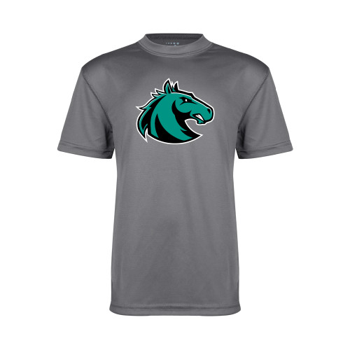  Youth Performance Grey Concrete Tee - Athletic Palomino