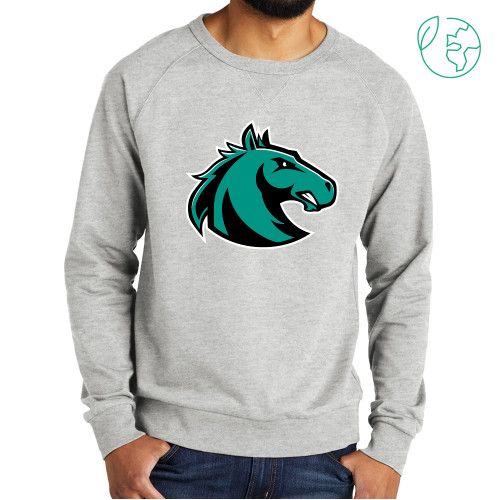  Allmade Light Grey Organic French Terry Crewneck Sweatshirt - Athletic Palomino