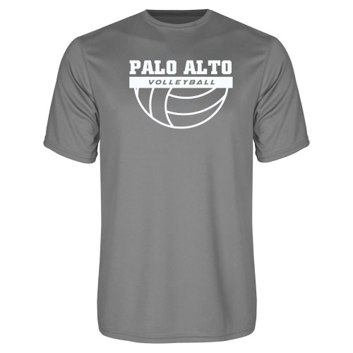  Grey Concrete Performance Tee - Palo Alto Volleyball