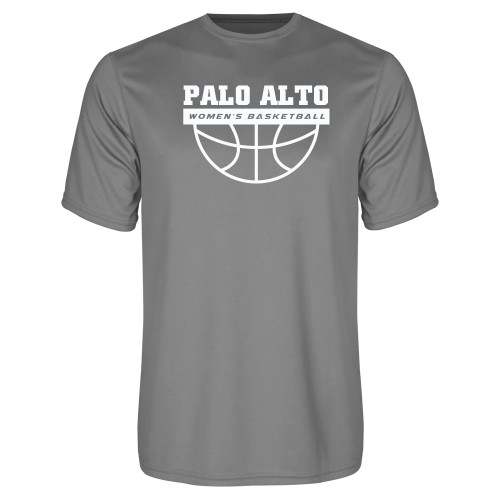  Grey Concrete Performance Tee - Palo Alto Womens Basketball