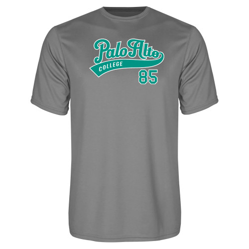  Grey Concrete Performance Tee - Palo Alto College Script 85