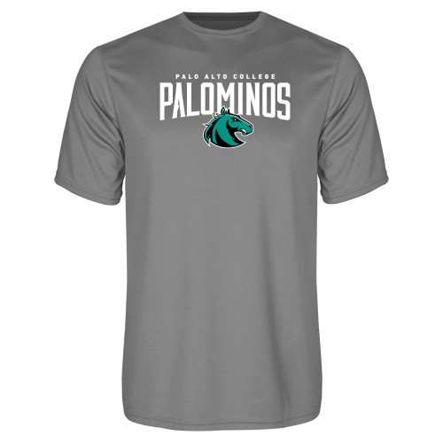  Grey Concrete Performance Tee - Palo Alto College Palominos