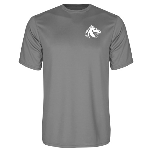  Grey Concrete Performance Tee - Athletic Palomino