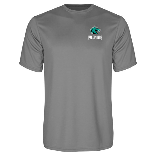  Grey Concrete Performance Tee - Palo Alto College Palominos Rev
