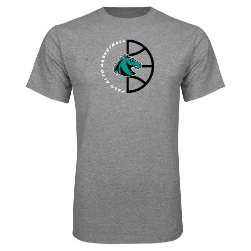  Grey T Shirt - Palo Alto College Basketball