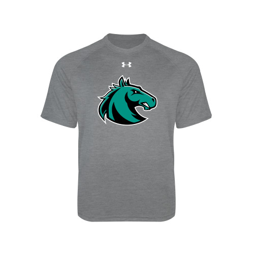  Under Armour Youth Grey Tech Tee - Athletic Palomino