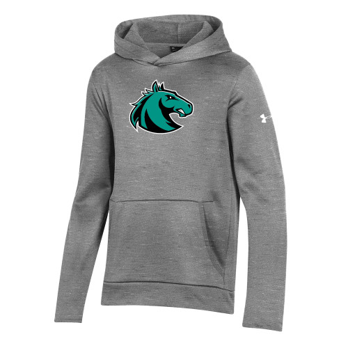  Under Armour Youth Grey Fleece Hoodie - Athletic Palomino