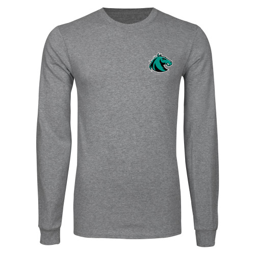  Grey Long Sleeve T Shirt - Athletic Palomino