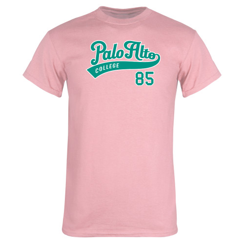  Light Pink T Shirt - Palo Alto College Script 85
