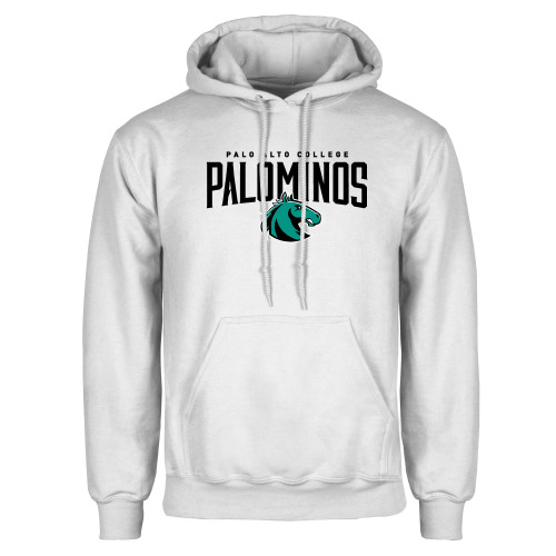  White Fleece Hoodie - Palo Alto College Palominos